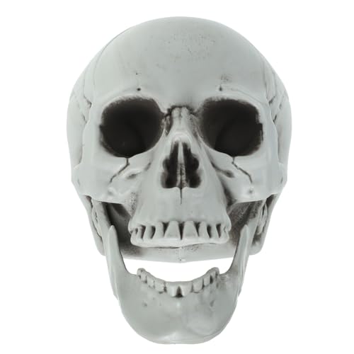 CIYODO Halloween Kunststoff Schädel Deko Leicht und Tragbar für Partys Halloween Requisiten Tischdekoration Gruselige für Kostümpartys und Feiern von CIYODO