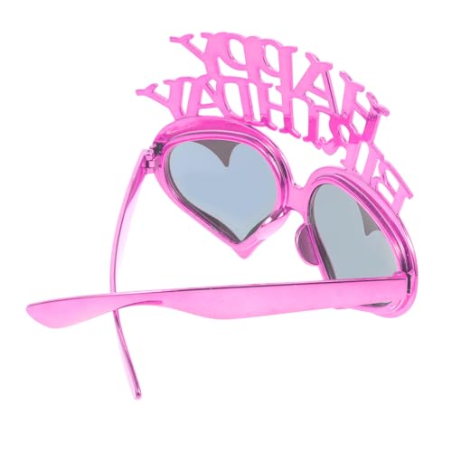 CIYODO Herzförmige Geburtstagsbrille aus Leichtem Pc Material Dekorative Party Sonnenbrille für Foto Requisiten Geschenkidee für Geburtstagsfeiern und Strandpartys von CIYODO
