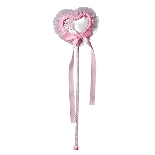 CIYODO Herzförmiger Zauberstab für Mädchen Pinker Tassel Design Feenstab für Kindergeburtstag Party und Cosplay aus Hochwertigen Materialien Gefertigt mit Glitzernden Elementen für CIYODO Herzförmiger Zauberstab für Mädchen Pinker Tassel Design Feenstab für Kindergeburtstag Party und Cosplay aus Hochwertigen Materialien Gefertigt mit Glitzernden Elementen für von CIYODO