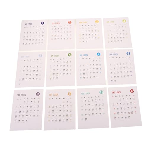 CIYODO Kalender Aufkleber Volljähriger Selbstklebender Monatsplaner Für Büro Wand Kühlschrank DIY Journaling Kreativer Planer Für Schreibtisch Und Wand von CIYODO