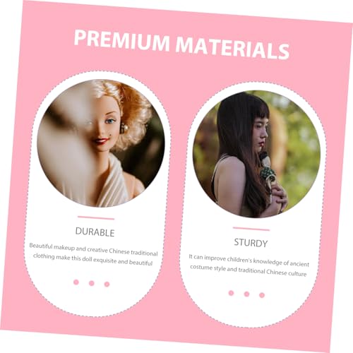 CIYODO Kinderpuppe mit Hanfu Kleidung Zarte Kleine Puppe für Mädchen Langlebiges für Schule und Feiertage Chinesisches Design Weiches Material Sicheres Geschenk von CIYODO
