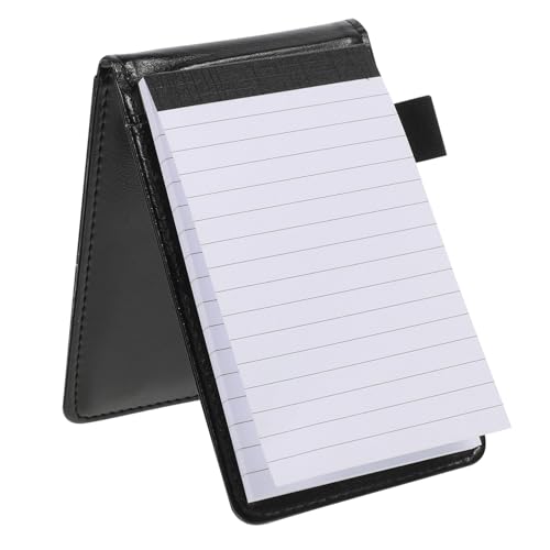 CIYODO Kleines Notizbuch Tragbares Notizblock mit Hochwertigem Kompaktes Memo Pad für Büro Alltag und Reise Schwarz von CIYODO