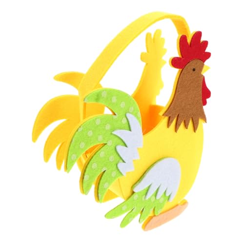 CIYODO Kreativer Handkorb aus Vliesstoff für Kinderzimmer Ästhetisches Aufbewahrungskörbchen im Hühnchen Design für Ostereier und und Sicher CIYODO Kreativer Handkorb aus Vliesstoff für Kinderzimmer Ästhetisches Aufbewahrungskörbchen im Hühnchen Design für Ostereier und und Sicher von CIYODO