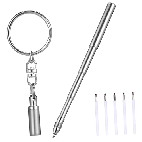 CIYODO Kugelschreiber Schlüsselanhänger aus Einziehbarer Mini Stift mit Nachfüllungen Praktischer Taschenstift für Täglichen Gebrauch und Bequemes Schreiben CIYODO Kugelschreiber Schlüsselanhänger aus Einziehbarer Mini Stift mit Nachfüllungen Praktischer Taschenstift für Täglichen Gebrauch und Bequemes Schreiben von CIYODO