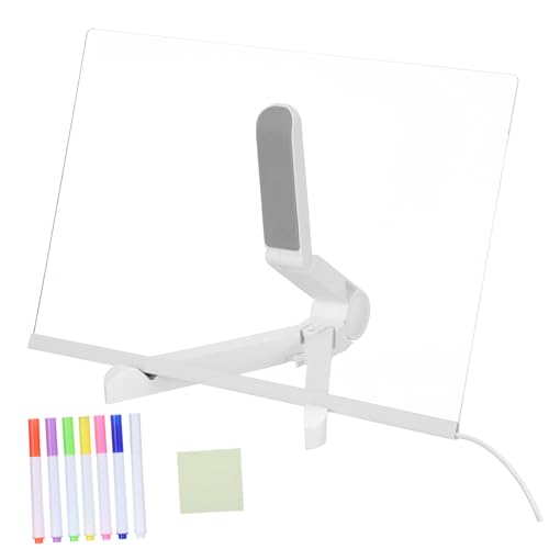 CIYODO LED Zeichenbrett mit Acryl-tafel Leuchtendes Wiederbeschreibbares Dry-erase-board mit Farbmarkern und Ständer Kreatives Lernspielzeug für Zuhause und Schule von CIYODO
