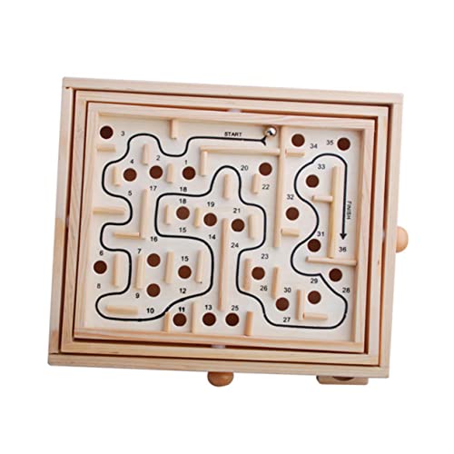 CIYODO Labyrinth Ball dekompressionsspielzeug für gedultsspielzeug für Holzspielzeug für Labyrinth aus Holzperlen Balancierendes Perlenspielzeug Bambus von CIYODO