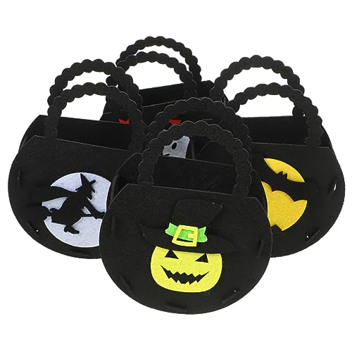 CIYODO Leckerli Bags Requisiten Süßigkeitshandtaschen Tasche Taschen Goodie Party Tragetaschen Kind Süßigkeitstüten Filztaschen Tragbare Kürbis Filzstoff Halloween CIYODO Leckerli Bags Requisiten Süßigkeitshandtaschen Tasche Taschen Goodie Party Tragetaschen Kind Süßigkeitstüten Filztaschen Tragbare Kürbis Filzstoff Halloween von CIYODO