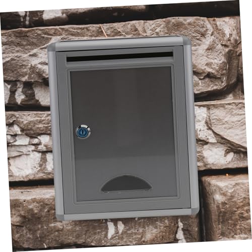 CIYODO Mehrzweckige Wandbriefkasten aus Aluminiumlegierung mit Schloss Abschließbar Sichere Post und Beschwerdebox Robust und Handfreundlich Kreative Briefkastenlösung CIYODO Mehrzweckige Wandbriefkasten aus Aluminiumlegierung mit Schloss Abschließbar Sichere Post und Beschwerdebox Robust und Handfreundlich Kreative Briefkastenlösung von CIYODO