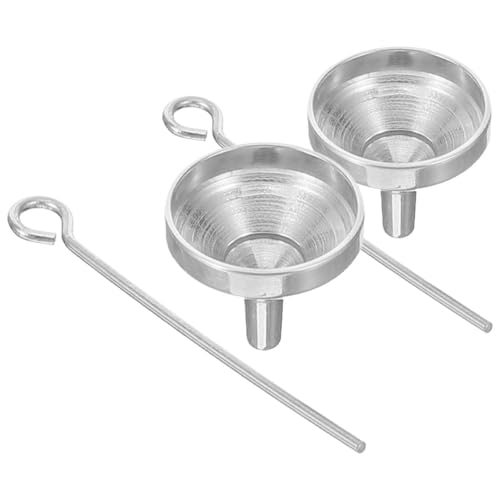 CIYODO Mini Edelstahl Trichter Wiederverwendbar Robust Kompakt Parfümflakons Befüllen Einfaches Nachfüllen von Duftöl und Flüssigkeiten für Reise und Alltag von CIYODO