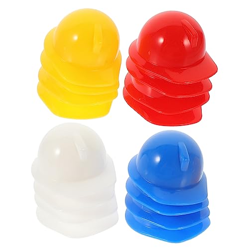 CIYODO Miniatur-schutzhelme 40 Stück Kunststoff-minihelme Für Puppen Dekorativer Partyhut Hühnerhelme Haustier-schutzhelm Minihelm von CIYODO