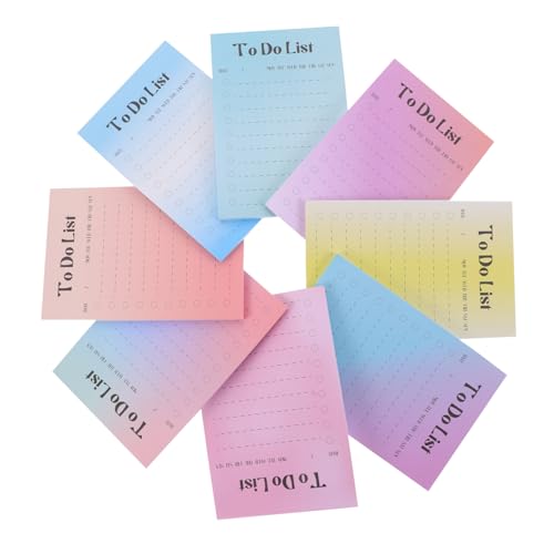 CIYODO Multifunktionale Selbstklebende Notizblöcke Farben Reißbare Haftnotizen für Büro Schule Zuhause Praktische Memo Pads mit Starker Haftung zum Beschriften und Organisieren von CIYODO