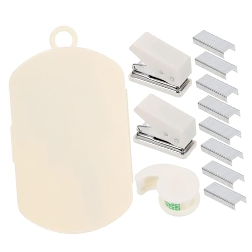 CIYODO Multifunktionaler Tragbarer Heftgerät und Klebebandspender mit Lochstanzer Fächer Aufbewahrungsbehälter aus Robustem Material Platzsparend für Scrapbooking Handwerk und Bürobedarf CIYODO Multifunktionaler Tragbarer Heftgerät und Klebebandspender mit Lochstanzer Fächer Aufbewahrungsbehälter aus Robustem Material Platzsparend für Scrapbooking Handwerk und Bürobedarf von CIYODO