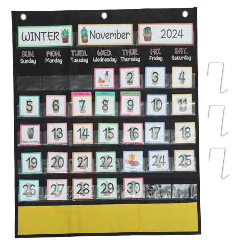 CIYODO Multifunktionaler Wochenkalender für Wetteranzeige Umweltfreundliches Lernkalender Hängeorganizer für Vorschule Praktische Kalenderkarten Tasche für Zuhause und Klassenzimmer CIYODO Multifunktionaler Wochenkalender für Wetteranzeige Umweltfreundliches Lernkalender Hängeorganizer für Vorschule Praktische Kalenderkarten Tasche für Zuhause und Klassenzimmer von CIYODO