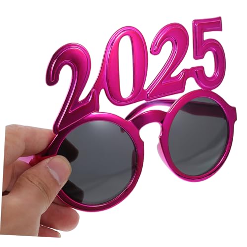 CIYODO Neujahrs Partybrille aus Leichte Bequeme Foto Requisite mit Rundem Zahlen Design für Silvester und Abschlussfeiern Auffällige Brille für Gruppenfotos von CIYODO