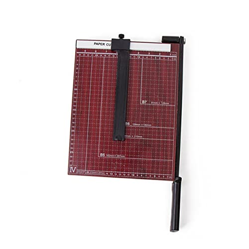 CIYODO Papierschneider Guillotine mit Stabiler Rasterbasis Präziser Fotopapier Trimmer für Bastelarbeiten Automatisches Klemmsystem Sicherer Hebelschneider für Zuhause und Büro von CIYODO
