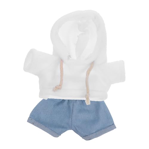 CIYODO Plüsch Bär Hoodie und Hose Set für Puppen Weiche Hautfreundliche Kuscheltier Kleidung Süßes Outfit für Stofftiere Einfach Anzuziehen Ganzjährige Spielkleidung von CIYODO
