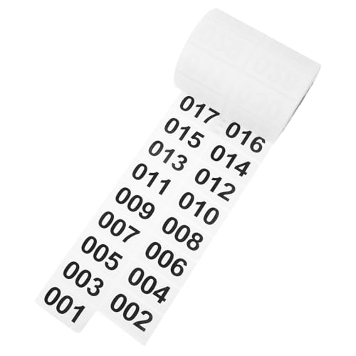 CIYODO Praktische Nummernaufkleber Selbstklebend Text für Lager Inventur Nummerierung Klebeetiketten zur Warenkennzeichnung und Organisation CIYODO Praktische Nummernaufkleber Selbstklebend Text für Lager Inventur Nummerierung Klebeetiketten zur Warenkennzeichnung und Organisation von CIYODO