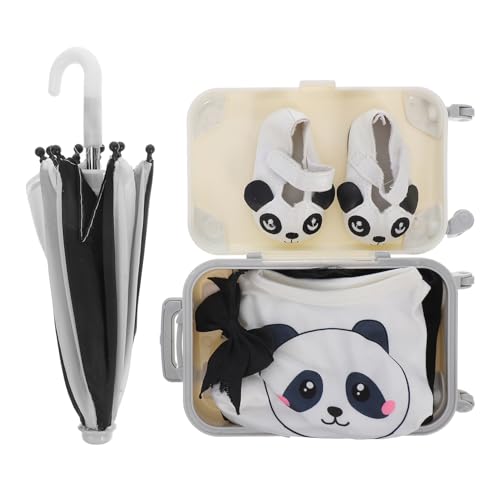 CIYODO Puppenkleidung Satz Mit Trolley Gepäck Regenschirm Kleidung Für 18-Zoll-Puppen Anziehsachen Für Puppen von CIYODO