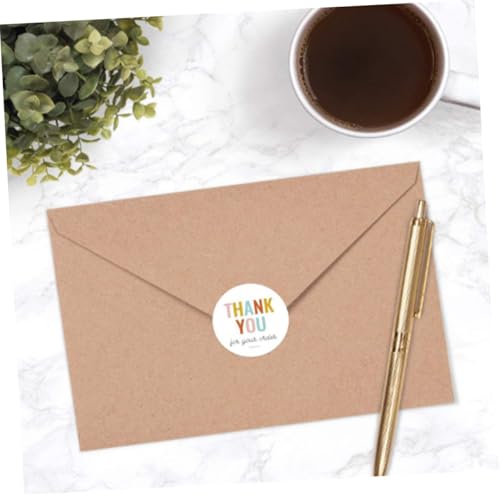 CIYODO Runde Danke Aufkleber Selbstklebende Versiegelungsaufkleber für Geschenkverpackung und Bestellversiegelung Dekorative Etiketten für Kleine Unternehmen und Handgemachte Produkte CIYODO Runde Danke Aufkleber Selbstklebende Versiegelungsaufkleber für Geschenkverpackung und Bestellversiegelung Dekorative Etiketten für Kleine Unternehmen und Handgemachte Produkte von CIYODO
