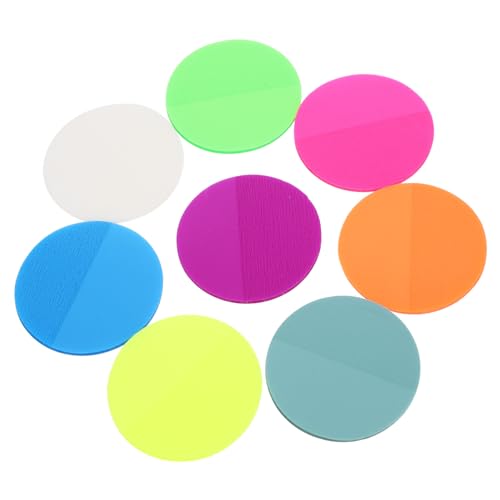 CIYODO Rundes Farben Fluoreszierend Multifunktionale Wiederverwendbare Memo Pads mit Starkem Kleber Geeignet für Büro Schule und Zuhause Praktisches Notizzubehör für Listen und von CIYODO