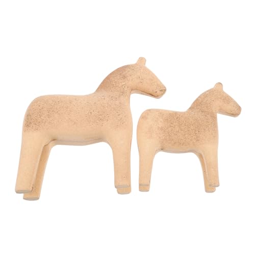 CIYODO Schwedisches Dalapferd Holzfigur Handgefertigt Skandinavische Holzpferd Deko Glückssymbol für Wohnzimmer und Tv Schrank Nordische Holzkunst Holzpferde Ornamente von CIYODO