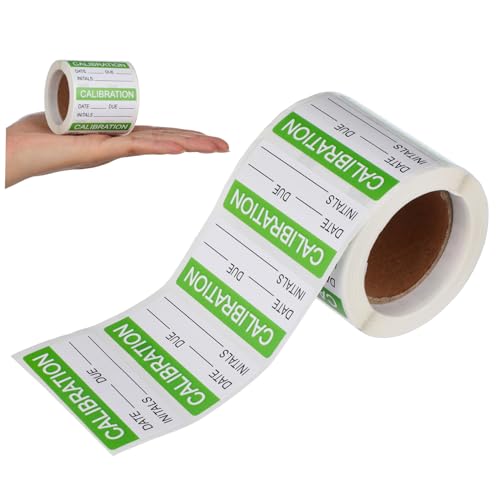 CIYODO Selbstklebende Kalibrieretiketten Beschreibbare Qualitätskontrollaufkleber Permanent Haftend Praktische Rollenverpackung für Langlebige Nutzung von CIYODO