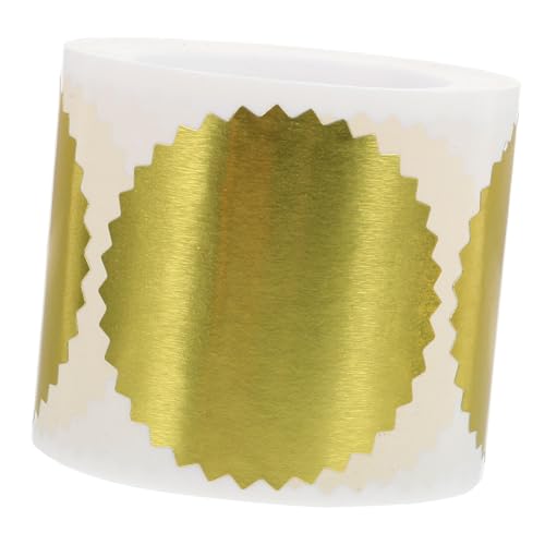CIYODO Selbstklebende Präge Siegel Aufkleber in Gold für Abschlusszeugnisse und Diplome Stilvolle Medaillen Sticker mit Gezacktem Rahmen Einfach Anzubringen für Graduation und Zertifikate CIYODO Selbstklebende Präge Siegel Aufkleber in Gold für Abschlusszeugnisse und Diplome Stilvolle Medaillen Sticker mit Gezacktem Rahmen Einfach Anzubringen für Graduation und Zertifikate von CIYODO
