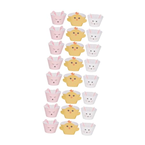 CIYODO Stück Cartoon-Tier-Häschen-Cupcake-Förmchen Deko-Ornament für Kinderkuchendekoration Tortendeko Tiere CIYODO Stück Cartoon-Tier-Häschen-Cupcake-Förmchen Deko-Ornament für Kinderkuchendekoration Tortendeko Tiere von CIYODO