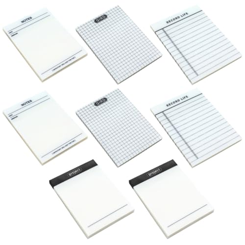 CIYODO Teiliges Transparente Multifunktionale Haftnotizen mit Starkem Selbstkleber Portable Memo Pads für Schule Büro Praktische Notizzettel zum Markieren Beschriften Organisieren von CIYODO