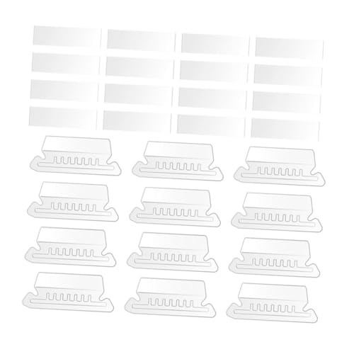 CIYODO Teiliges Transparente PVC Hängeregister klammern mit Papier einlegern Wiederverwendbare Aktenordner Zubehör Beschreibbare Kleine Namensschilder Praktische Dokumentenorganizer Tabs von CIYODO