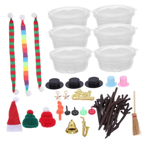 CIYODO Teiliges Weihnachts Schneemann DIY Set mit Bunter Modelliermasse für Kreatives Bastelkit für Festliche Winterdeko und Geschenkideen für Indoor und Partygestaltung von CIYODO