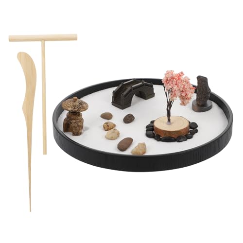 CIYODO Tischdekoration Für Zuhause Mini Statue Schmuck Simulation Handwerk Gartendekoration Runde Sandtisch Hofstil von CIYODO