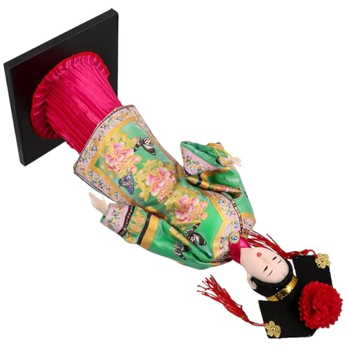 CIYODO Traditionelle Kleidung Puppen Puppenfigur Seidenpuppe Kunsthandwerk Sammlerfigur Sammlerfigur Sammlerhandwerk Grün Polyester von CIYODO