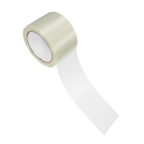 CIYODO Transparente Fiberglas Klebeband mit Mesh-Muster Einseitig Stark Klebend Reißfest und Widerstandsfähig Vielseitig Einsetzbar für Verpackung Heimdekor und Industrie von CIYODO