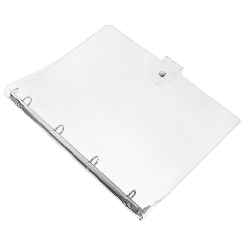 CIYODO Transparente Ringbuch Hülle aus Kunststoff Schmaler Ordner Umschlag mit Druckknopf Schützende Notizbuchhülle für Schule und Büro Praktische Schreibwaren für Hand Account Scrapbook CIYODO Transparente Ringbuch Hülle aus Kunststoff Schmaler Ordner Umschlag mit Druckknopf Schützende Notizbuchhülle für Schule und Büro Praktische Schreibwaren für Hand Account Scrapbook von CIYODO