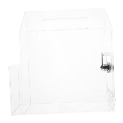 CIYODO Transparentes Acryl Spenden und Wahlbox mit Schloss Vielseitige Transparente Sammelbox für Büro Schule Wohltätigkeit und Veranstaltungen mit Schlitz für Karten und CIYODO Transparentes Acryl Spenden und Wahlbox mit Schloss Vielseitige Transparente Sammelbox für Büro Schule Wohltätigkeit und Veranstaltungen mit Schlitz für Karten und von CIYODO