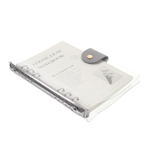 CIYODO Transparentes Notizbuch mit Abnehmbarem Ringbuchordner Pvc loose leaf Nachfüllseiten mit Linierten Innenseiten Wiederverwendbares Journal für Schüler und Persönliche Planung CIYODO Transparentes Notizbuch mit Abnehmbarem Ringbuchordner Pvc loose leaf Nachfüllseiten mit Linierten Innenseiten Wiederverwendbares Journal für Schüler und Persönliche Planung von CIYODO