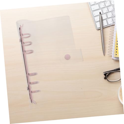 CIYODO Transparentes PVC Loseblatt Notizbuch mit Praktischem Ordner Langlebige Hülle für Reise Schule und Büro Leichter Wiederverwendbarer Organizer für Studenten und Berufstätige von CIYODO
