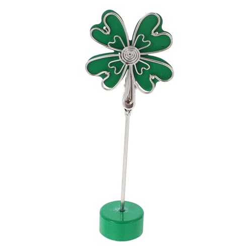 CIYODO Vierblättriges Kleeblatt Memo Clip Fotohalter Schreibtisch Zettelhalter Praktisch Robust Einfach Wechselbar Für Fotos Notizen Büro Tisch Dekoration von CIYODO