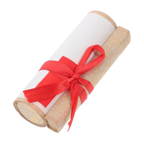 CIYODO Vintage Kalligrafie Miniatur Rollbild Xuan Papier Leeres Hängendes Wandscroll für Kalligrafie Dekorative Kunstrolle mit Goldgefleckter Wachsfärbung für Büro und Zuhause CIYODO Vintage Kalligrafie Miniatur Rollbild Xuan Papier Leeres Hängendes Wandscroll für Kalligrafie Dekorative Kunstrolle mit Goldgefleckter Wachsfärbung für Büro und Zuhause von CIYODO