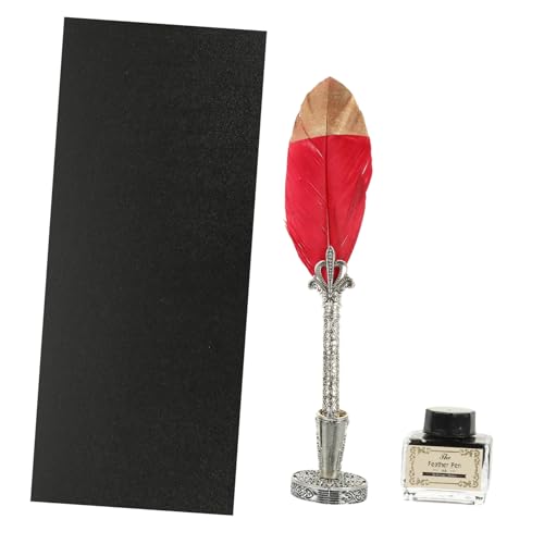 CIYODO Vintage Kalligraphie Feder mit Tinte Eleganter Retro Füllfederhalter für Anfänger und Profis Robustes Dip Pen Schreibset für Kalligraphische Kunst und Schriftzug CIYODO Vintage Kalligraphie Feder mit Tinte Eleganter Retro Füllfederhalter für Anfänger und Profis Robustes Dip Pen Schreibset für Kalligraphische Kunst und Schriftzug von CIYODO