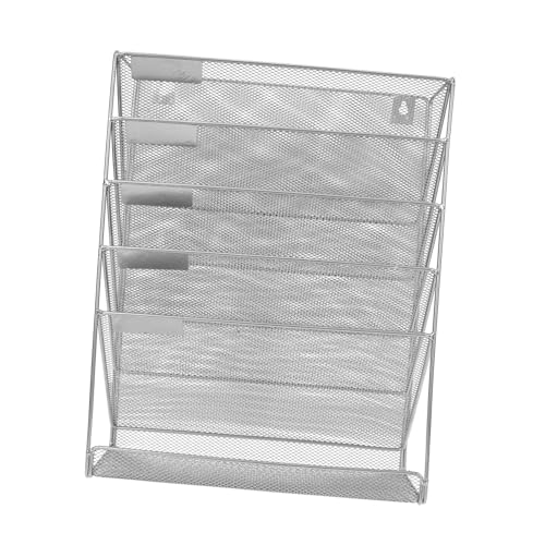 CIYODO Wandhalterung Dokumenten Organizer Lagig Wandhängend Robuster Aktenhalter für Büro Vielseitig für Dateien Bücher Notizen Platzsparend Silber CIYODO Wandhalterung Dokumenten Organizer Lagig Wandhängend Robuster Aktenhalter für Büro Vielseitig für Dateien Bücher Notizen Platzsparend Silber von CIYODO