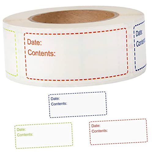 CIYODO Wasserdichte Ölresistente Küchenetiketten Farben Selbstklebend Beschriftbar Praktische Flaschenaufkleber für Lebensmittel Vielseitige DIY Labels zum Markieren und Organisieren von CIYODO