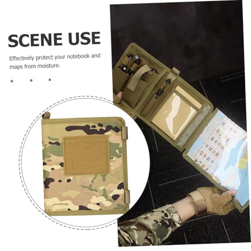 CIYODO Wasserdichter Outdoor Kartenhalter mit Tarnmuster Taktischer Map Organizer für Notizbücher und Karten Leichter Tragbarer Map Binder für Outdoor einsatz von CIYODO