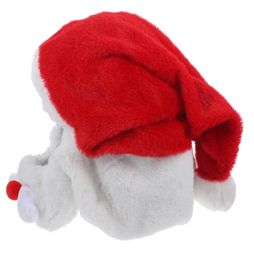 CIYODO Weihnachtsmann Helmüberzug Motorradhelm Schutzhaube Passform Festliche Nikolausmütze Dekoration Weihnachtshelm Cover für Outdoor Fahrt von CIYODO