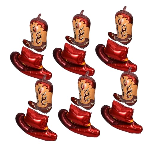 CIYODO Western Party Folienballons Teilig Langlebige Cowboy Hut und Stiefel Luftballons aus Aluminiumfolie Cowgirl Thema Geburtstag Deko für Indoor Outdoor Western Mottoparty CIYODO Western Party Folienballons Teilig Langlebige Cowboy Hut und Stiefel Luftballons aus Aluminiumfolie Cowgirl Thema Geburtstag Deko für Indoor Outdoor Western Mottoparty von CIYODO