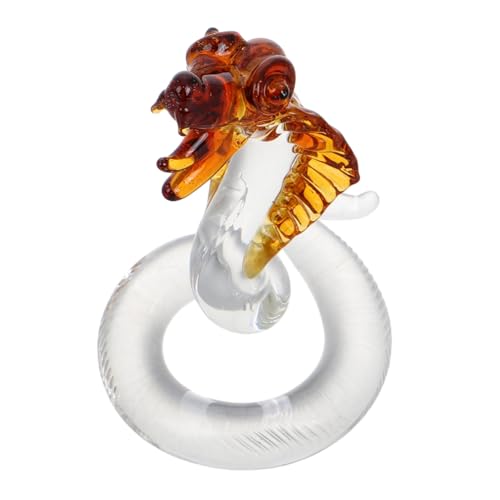 CIYODO Zarte Glasschlangenfigur Für Heimdekoration Empfindliche Schlangenstatue Aus Glas Dekoratives Glashandwerk Schlangenmodell Für Wohnzimmer Und Schlafzimmer CIYODO Zarte Glasschlangenfigur Für Heimdekoration Empfindliche Schlangenstatue Aus Glas Dekoratives Glashandwerk Schlangenmodell Für Wohnzimmer Und Schlafzimmer von CIYODO