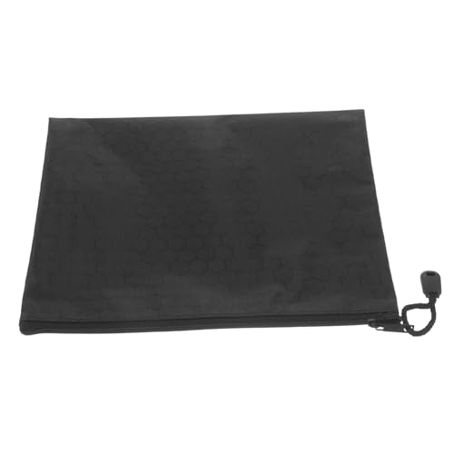 CIYODO Zipper File Pouch aus Oxford Geräumiger Langlebiger Organizer für Dateien Büro und Schulbedarf Vielseitige Aufbewahrungstasche Blau und Schwarz von CIYODO