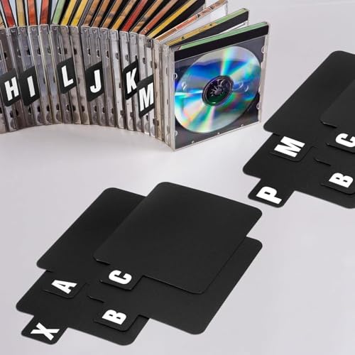 26 Stück Schallplatten-Trennblätter A-Z, DVD, alphabetische Organizer, Trennblätter mit Alphabet-Tabs, Aufbewahrung, CD-Plattenhalter, Karteikarte für Schallplatten, Alben, Datei, einseitig bedruckt 26 Stück Schallplatten-Trennblätter A-Z, DVD, alphabetische Organizer, Trennblätter mit Alphabet-Tabs, Aufbewahrung, CD-Plattenhalter, Karteikarte für Schallplatten, Alben, Datei, einseitig bedruckt von CJFDDP