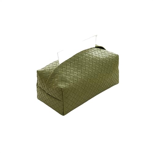 Modern Taschentuchboxen for Zuhause, PU-Leder, gewebte Taschentuchbox, Papiertüte, modernes, einfaches Wohnzimmer, wasserdichte Taschentuchbox, luxuriös Tischplatte(A) von CJHFR472SG